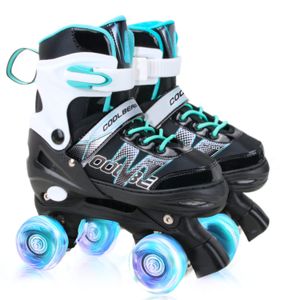 Sowume Patines ajustables para niñas y mujeres, las 8 ruedas de patines para niñas brillan,