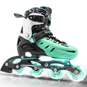 Kuxuan Skates Patines en línea para niños y adultos, patines iluminadores ajustables para niñas,