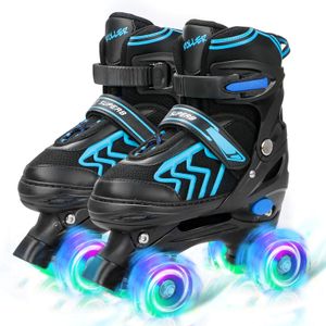Patines ajustables para niños pequeños con ruedas iluminadas para niños y niñas, principiantes para