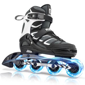 Nyctus Inline Skates for Kids and Adults, Adjustable Inline Skates for Girls and Boys, Roller Skates