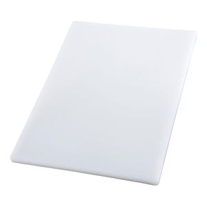 Winco CBWT-1218 Tabla de cortar, 12 x 18 x 1/2 pulgadas, color blanco