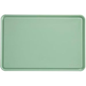 KitchenAid Tabla de cortar clásica de plástico con zanja perimetral y bordes antideslizantes, apta