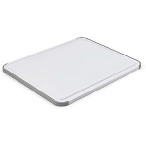KitchenAid Tabla de cortar clásica de plástico con zanja perimetral y bordes antideslizantes, apta