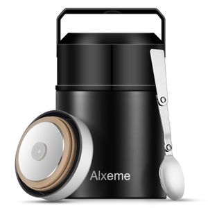 Contenedor de comida con aislamiento térmico para sopa, lonchera Bento para alimentos fríos y