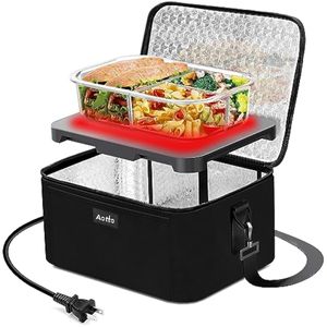 Aotto - Calentador de alimentos portátil lonchera y minihorno microondas personal para adultos,