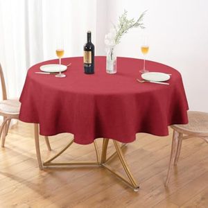 AUSSPVOCT Mantel rectangular de lino texturizado de 52 x 70 pulgadas, impermeable, a prueba de