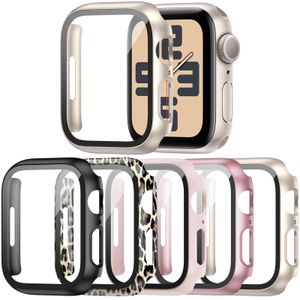 Haojavo Paquete de 5 fundas rígidas de policarbonato con protector de pantalla de vidrio templado