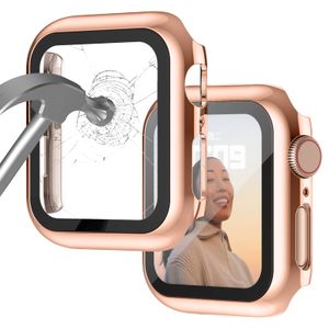 Funda compatible con Apple Watch de 1.496 pulgadas Series 3/2/1/con protector de pantalla de vidrio