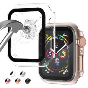 Funda compatible con Apple Watch de 1.496 pulgadas Series 3/2/1/con protector de pantalla de vidrio