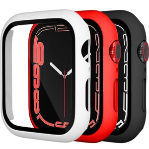 Charlam-Funda de policarbonato duro compatible c/Apple Watch de 44 mm SE, series 6, 5, 4, prot. de