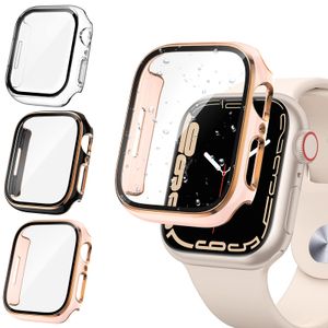 Tensea Paquete de 3 fundas protectoras de pantalla para Apple Watch Series 9, 8, 7, de 1.772