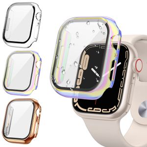 Tensea Paquete de 3 fundas protectoras de pantalla para Apple Watch Series 9, 8, 7, de 1.772