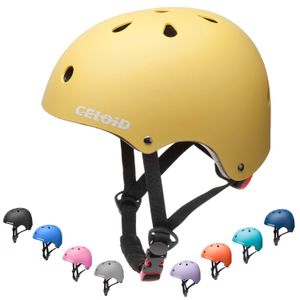 Casco de bicicleta para niños, cascos de patineta para niños de 2 a 3 a 5 a 8 a 14 años, ajustable,