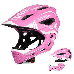 Lixada Casco de ciclismo para niños, casco de ciclismo desmontable ajustable para niños, bicicleta,