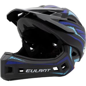 EULANT Casco de cara completa para niños con protector de barbilla, casco de bicicleta ligero para