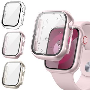 Tensea Paquete de 3 fundas protectoras de pantalla para Apple Watch Series 9, 8, 7, de 1.772