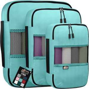 Gorilla Grip Juego de 6 cubos de embalaje, esenciales de viaje para maletas, bolsas organizadoras de