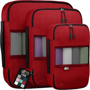 Gorilla Grip Juego de 6 cubos de embalaje, esenciales de viaje para maletas, bolsas organizadoras de