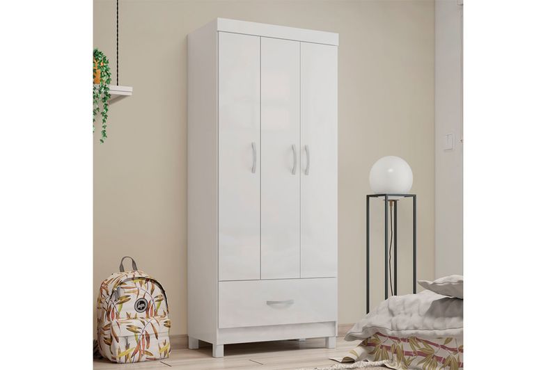 Placard Demobile Prince 31060-03 3 Prta 1 Caj Blanco