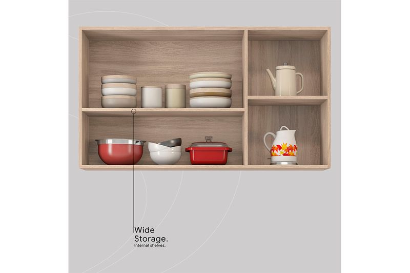 Alacena Demobile Firenze 3 Ptas 94331-163 120x67 cm Avena Grafito_0001_AMPLIO ALMACENAMIENTO