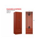 Placard Milenial Express Mosconi 2 Ptas 181x57 cm Caoba