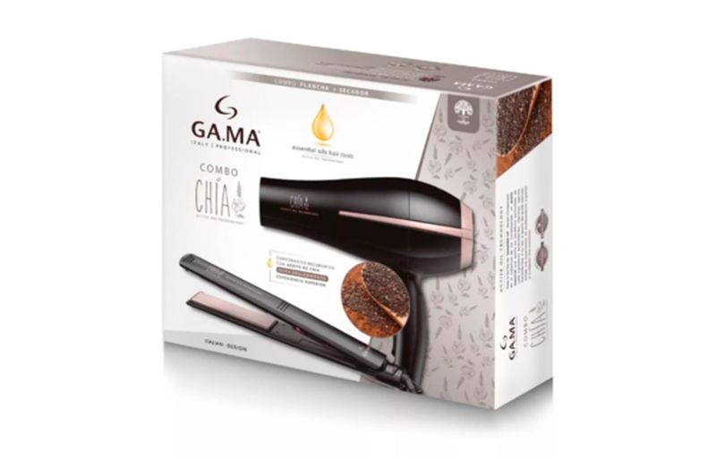 Set Secador + Plancha GA-MA Elegance Chia CHIA-PKECBC