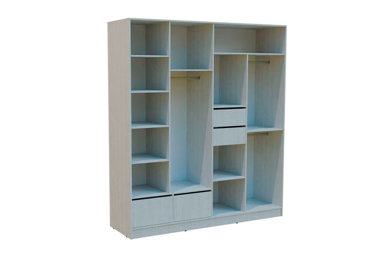 Vestidor Orlandi Premium 581 4 Caj 2,00x2,27 Mts Venecia