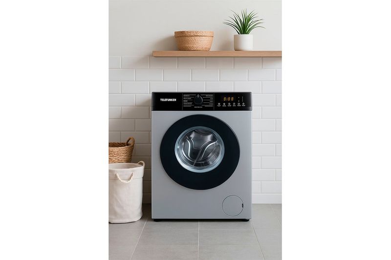 Lavarropas Inverter Carga Frontal Telefunken 8Kg TFK-WMCFSL8K Silver