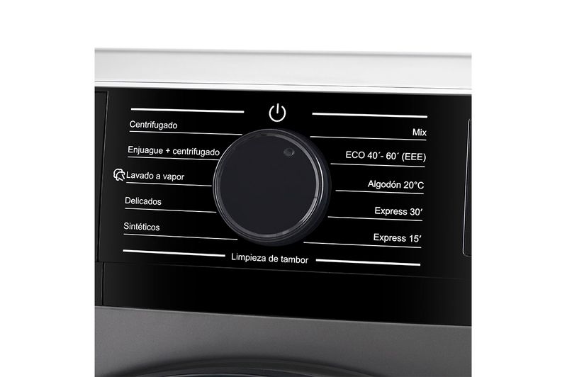 Lavarropas Inverter Carga Frontal Telefunken 8Kg TFK-WMCFSL8K Silver