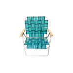 Sillón Plegable Descansar 10001 Apoyo Madera Verde Azul