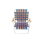 Sillón Plegable Descansar 10001 Apoyo Madera Azul Naranja