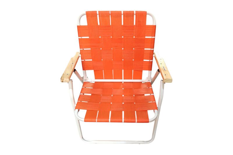 Sillón Plegable Descansar 10001 Apoyo Madera Naranja