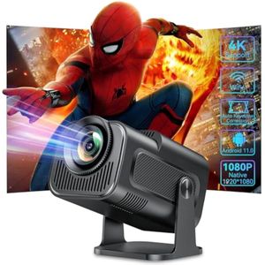 Mini proyector inteligente con Android 11.0, proyector portátil actualizado 2024 1080P 4K Full HD