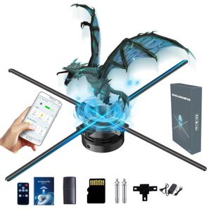 Ventilador holográfico 3D, 85CM Missyou 3D Proyector holográfico holográfico de árbol de Navidad con