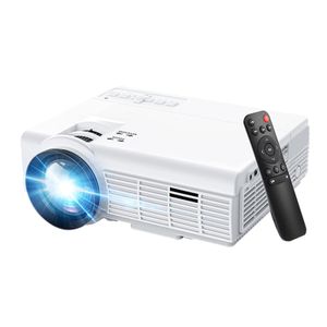 Proyector portátil con Bluetooth y WIFI compatible con 4K 1080P Full HD Mini proyector compatible