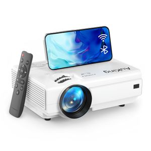 AuKing Proyector con Wifi y Bluetooth, Mini proyector Full HD 1080P actualizado 2025, proyector de