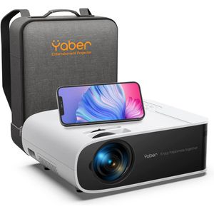 Proyector con WiFi 6 y Bluetooth, YABER V8 4K compatible con proyector portátil para exteriores