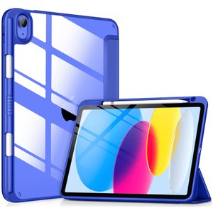 DTTOCASE - Funda para iPad de 10.ª generación de 2022, 10.9”, reverso transparente y marco de