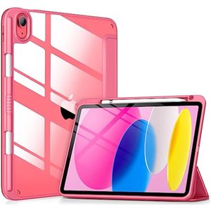 DTTOCASE - Funda para iPad de 10.ª generación de 2022, 10.9”, reverso transparente y marco de