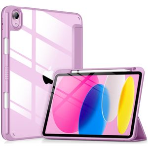 DTTOCASE - Funda para iPad de 10.ª generación de 2022, 10.9”, reverso transparente y marco de