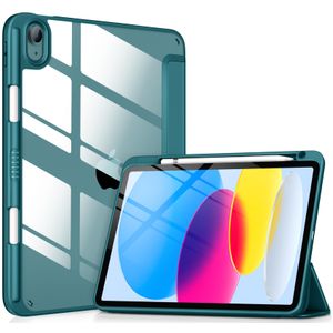 DTTOCASE - Funda para iPad de 10.ª generación de 2022, 10.9”, reverso transparente y marco de