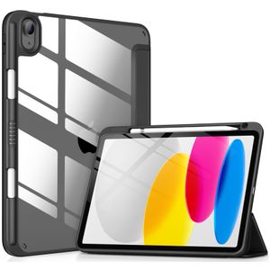 DTTOCASE - Funda para iPad de 10.ª generación de 2022, 10.9”, reverso transparente y marco de