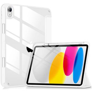 DTTOCASE - Funda para iPad de 10.ª generación de 2022, 10.9”, reverso transparente y marco de