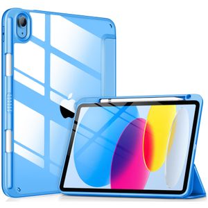 DTTOCASE - Funda para iPad de 10.ª generación de 2022, 10.9”, reverso transparente y marco de