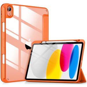 DTTOCASE - Funda para iPad de 10.ª generación de 2022, 10.9”, reverso transparente y marco de