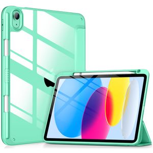 DTTOCASE - Funda para iPad de 10.ª generación de 2022, 10.9”, reverso transparente y marco de