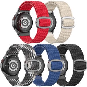 Paquete de 5 correas trenzadas compatibles con Samsung Galaxy Watch 7/FE/6/5/4 de 1.575 pulgadas,