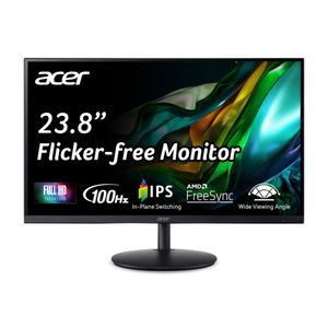 Acer SH242Y Ebmihx 23.8" FHD 1920x1080 Monitor de computadora IPS ultrafino AMD FreeSync 100Hz