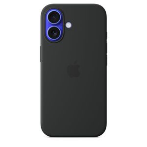 Apple Funda de silicona para iPhone 16 con MagSafe y control de cámara, color negro
