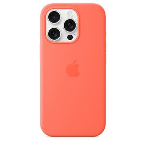 Apple Funda de silicona para iPhone 16 Pro con MagSafe y control de cámara, color mandarina